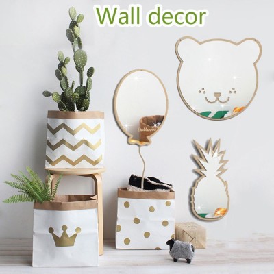 Nordic Mirror Wall Sticker Decal Kids Room Home Decor Acrylic Family 3D Sticker   123023825737